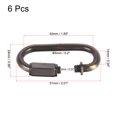 thumbnail image 2 of Unique Bargains 5mm Oval Shape Quick Link Screw Lock Chain Connector Bronze 6 Pack, 2 of 5