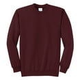 thumbnail image 5 of Mens Core Fleece Classic Crewneck Cotton/Poly fleece Sweatshirt Maroon 3XL, 5 of 6