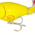 thumbnail image 5 of 2pc Premium Topwater Fishing Lure with Propeller Tail & Rust-Proof Treble Hooks - Realistic 3D Holographic Eyes, High-Index Plastic, Mixed Colors (Yellow/White, Green/Blue, White/Black) - Ide, 5 of 9