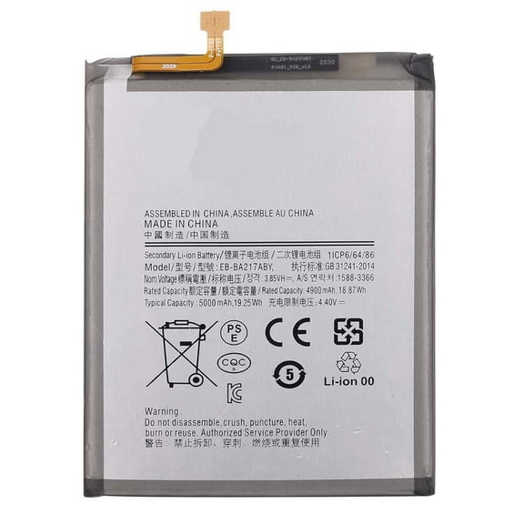 3.85V 5000mAh EB-BA217ABY Replacement Battery for Galaxy A12/A21S SM-A125 SM-A125F SM-A217