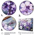 thumbnail image 3 of Designart "violet Morning Glory Graceful V" Floral Wall Decor, 3 of 5