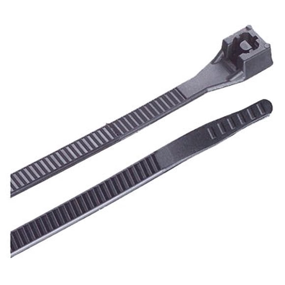 Corbata Gardner Bender para temperaturas extremas, 14 cm, negra, paquete de 100