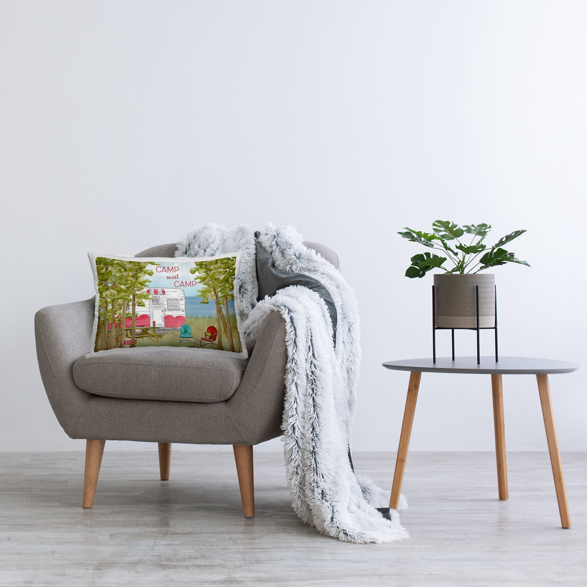Stupell Industries Sweet Camp Landscape Decorative Printed Throw Pillow Design by Sharon Kuplack