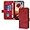 Red, variant on Case for iPhone 16 Pro, iPhone 16 Pro Wallet Case with Credit Card Holder Kickstand [RFID Blocking] Leather Emboss Rose Shockproof Phone Case for iPhone 16 Pro 6.3 inch Navy MG