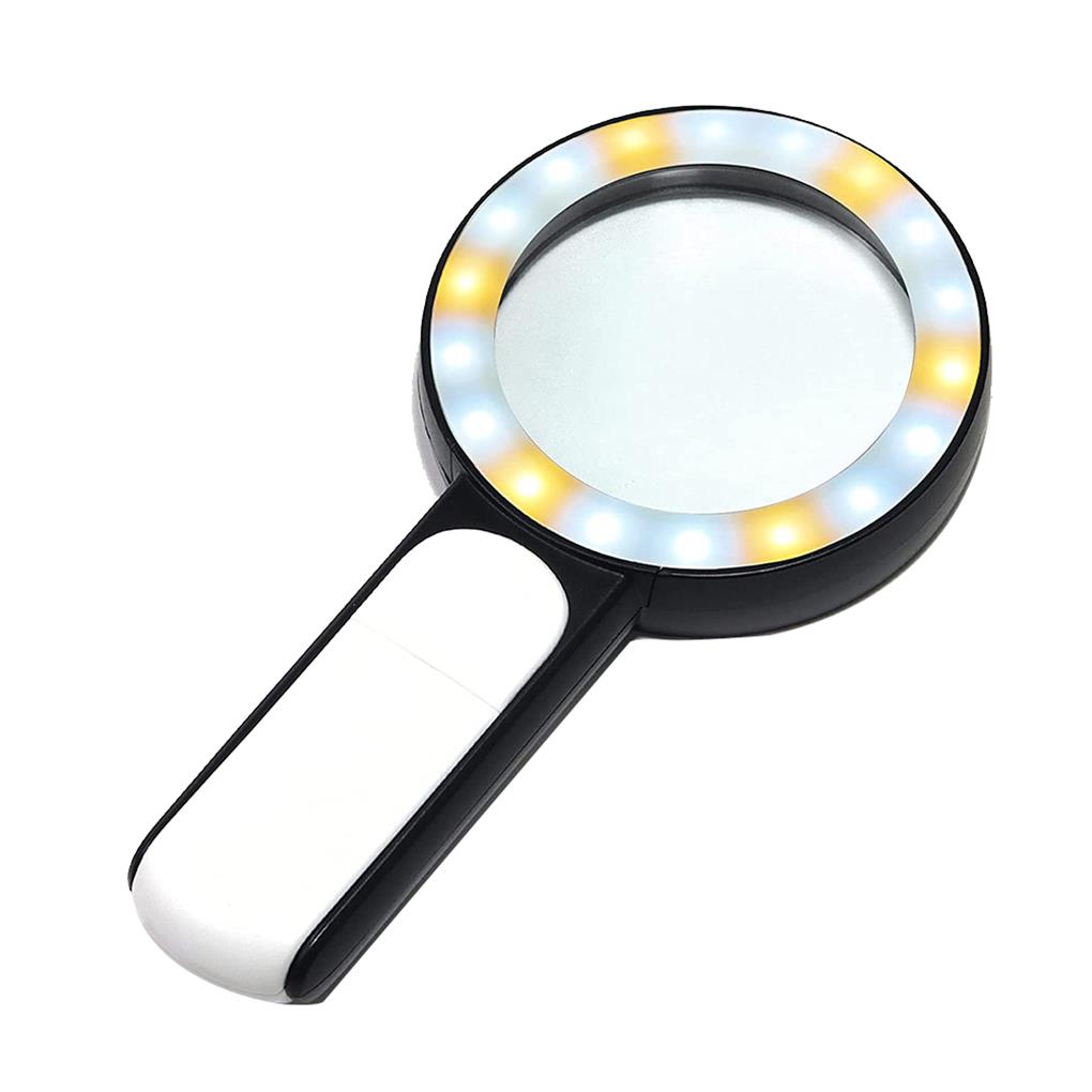 8x magnifying glass with light