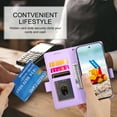 thumbnail image 3 of Allytechgroup Versatile Wallet Case for Google Pixel 9 Pro XL, Stylish Flip Cover with Card Slots RFID Blocking Phone Case for Women Men, Purple, 3 of 6