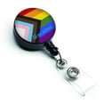 thumbnail image 1 of Caroline's Treasures Gay Pride Progress Pride All are Welcome Retractable Badge Reel, 1 of 3