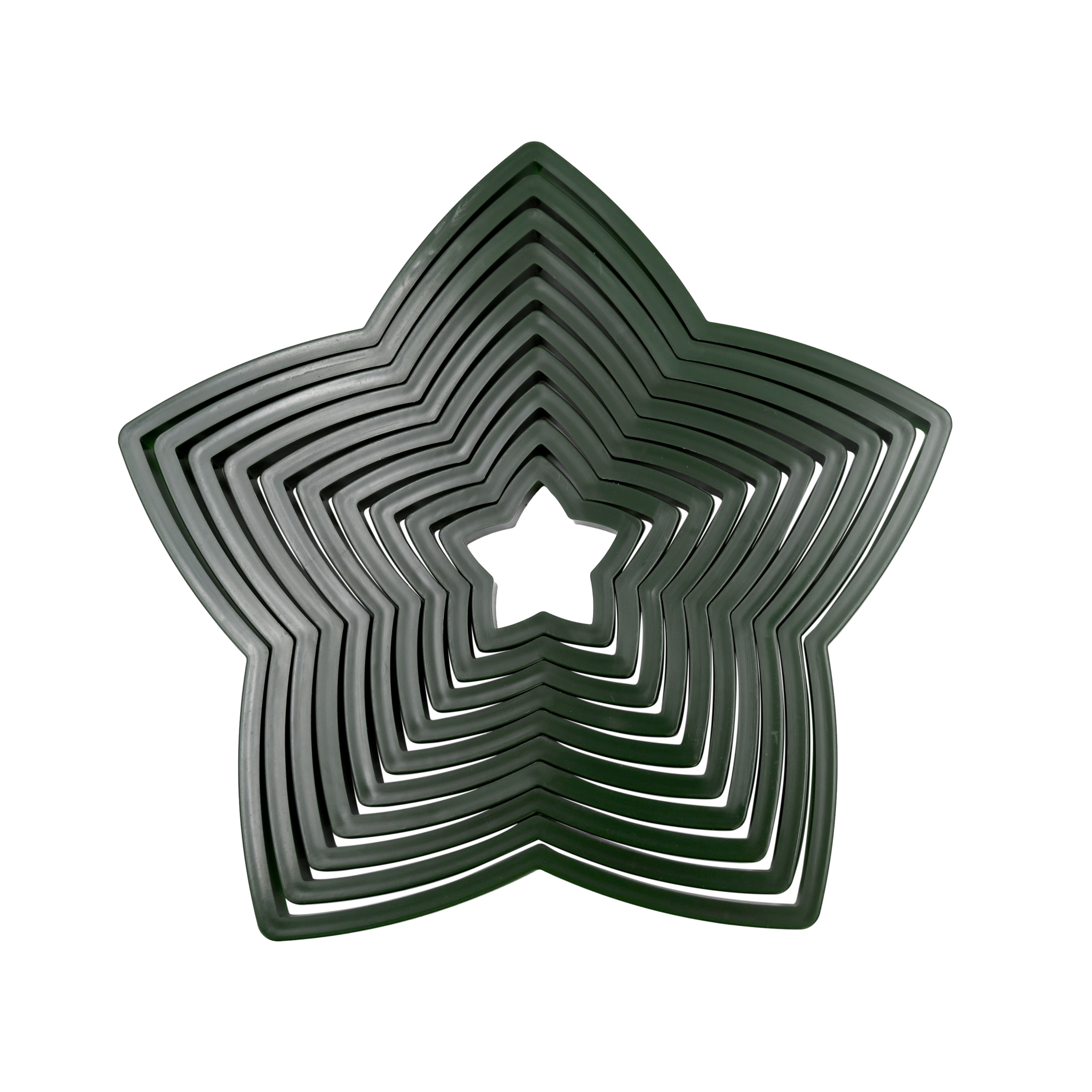 Holiday Time Stacked Tree Cookie Cutter Set, 10 Pieces