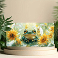 thumbnail image 6 of 1 Pcs 2D Flat License Plate Covers & Frames, Green Frog For Decorative Front, Waterproof For Decoration Aluminum License Plate Covers & Frames Cover For Men Women, 12" X 6", 6 of 7