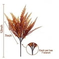 thumbnail image 2 of ZOELNIC 12 Bundles Artificial Plants Fake Boston Fern Greenery Shrubs Outdoor UV Resistant Faux Plants Plastic Flowers Fall Autumn Thanksgiving Decor, 2 of 7