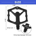 thumbnail image 3 of Motoforti 1 Pair Aluminum Alloy Bicycle Pedal Rear Foot Peg Black Fit 9/16 Inch Axles, 3 of 6