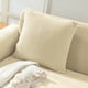 thumbnail image 4 of Funda de almohada cuadrada con cómodas rayas decorativas de grano de maíz y pana suave, 4 of 5