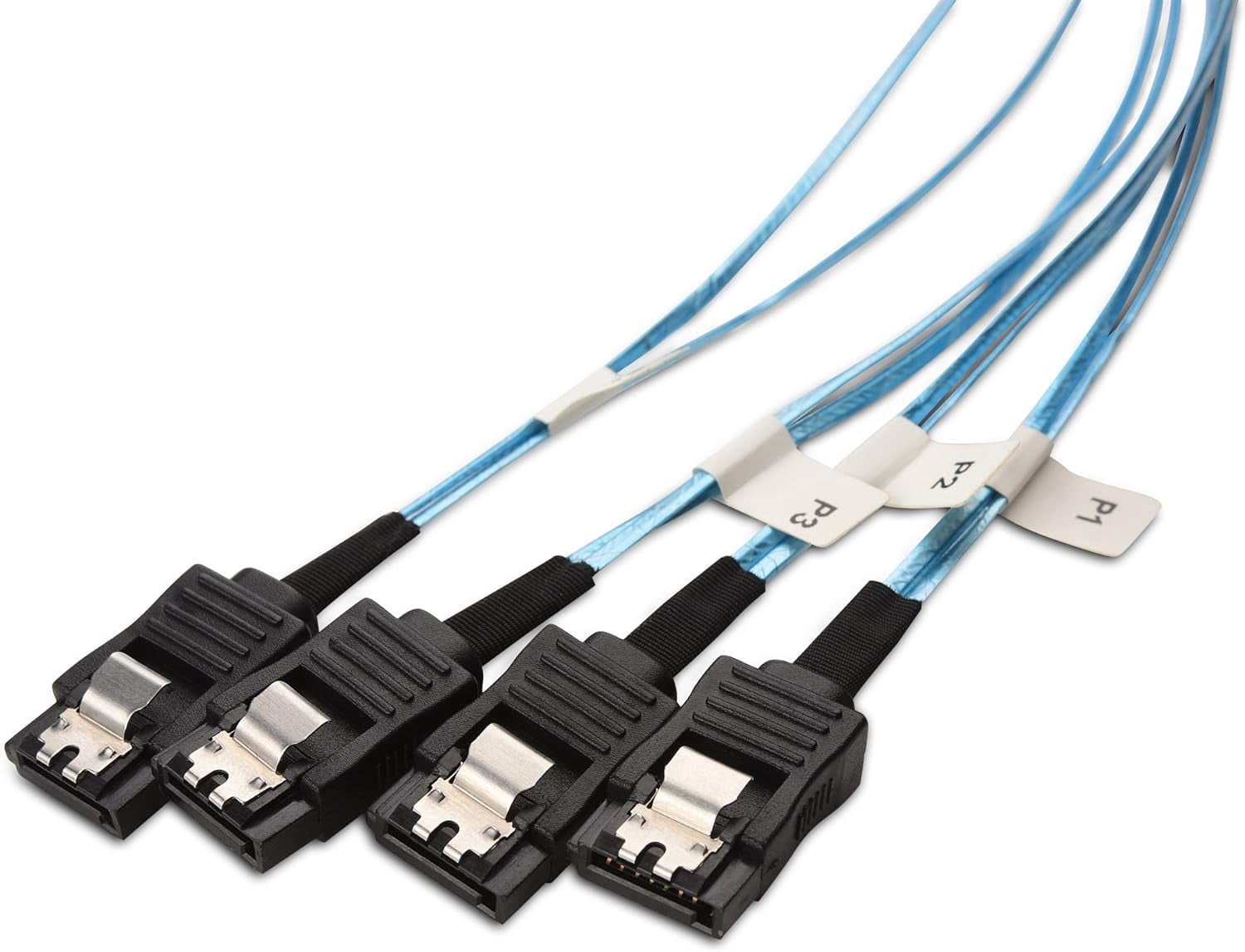 HRTGFD-Internal Mini SAS to SATA Cable 3.3 Feet (SFF-8087 to SATA Forward Breakout)