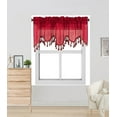thumbnail image 2 of 1PC BONITA SOLID COLOR SHEER WAVY VALANCE WINDOW CURTAIN W/BEAD TRIM CASCADING, 2 of 4