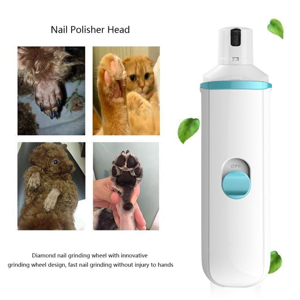 Cortauñas Cat Paw Cortauñas recargables por USB Suministros para mascotas (Azul)