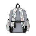 thumbnail image 3 of Multicolor Cat Head White Pattern Backpack for School, Cute School Bag with Adjustable Shoulder Straps and Padded Back, 13.4"x11"x4.7", 3 of 5