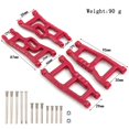 thumbnail image 2 of Kit de brazos de suspensión delanteros y traseros de aleación de aluminio rojos con buje de dirección, 2 of 7
