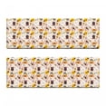 thumbnail image 2 of Cartoon Bench Cushion Set of 2, Style Animal Caricatures Very Jungle Inhabitants Pattern Snowy Forest, Standard Size Foam Pad and Decorative Cover, Multicolor, by Ambesonne, 2 of 4
