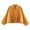 Orange, variant on Women Relaxed Lapel Epaulet Drawstring Hem Cropped Suede Jacket Batwing Long Sleeve Solid Color Casual Daily Outer Coat 1PC XS