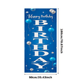 thumbnail image 3 of Blue Happy Birthday Banner with Balloon Star Elements Backdrop Party Supplies for Birthday Party Photography Props Decors Celebration Events, 3 of 7