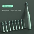 thumbnail image 2 of Cepillo de dientes eléctrico sónico con juego de 8 cabezales de repuesto, cargador USB, cepillos de dientes recargables, 2 of 5