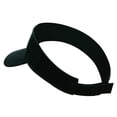 thumbnail image 3 of Abstract Foliage Embroidered Cotton Twill Sun Visor - Dk Green OSFM, 3 of 5