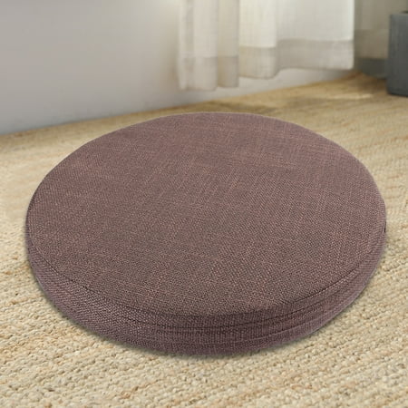 

CNMF Tatami Cushion Round Linen Washable Thicken Seats Cushion For Balcony Terrace Bay Window Decoration