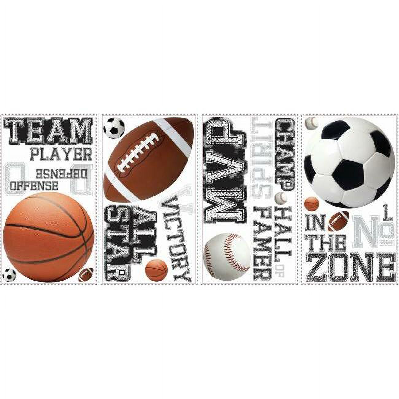 All Star Sports Sayings Wall Decals - image 5 of 5
