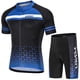 thumbnail image 1 of Jersey de ciclismo Conjunto de jersey de ciclismo para hombre Lixada, transpirable, de secado rápido, de manga corta y pantalones cortos acolchados, conjunto de traje de ciclismo MTB Lixada Jersey de ciclismo, 1 of 7