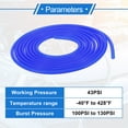 thumbnail image 4 of Ofertas Únicas 1 Pcs Manguera de Vacío de Silicona 10Ft 1/16" 2mm ID 2mm Grosor Línea de Vacío Automotriz Alta Temperatura Azul 130PSI Presión Máxima, 4 of 7