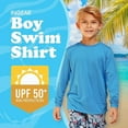 thumbnail image 3 of INGEAR Boys' Rash Guard UPF 50+ Long Sleeve Swim Shirt, Quick-Dry Lightweight Sun Protection, Pineapple, XS, 3 of 6