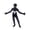 Black‑Blue Muscle‑Line Jumpsuit, variant on Red Blue Superhero Spider Bodysuit Costume with Web Wings for Halloween Movie Cosplay Jumpsuit 120