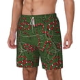 thumbnail image 2 of Uemuo Red Snake Pattern Mens Swim Trunks Quick Dry Board Shorts with Mesh Lining, Stretch Beach Shorts Quick Dry No-Chafing Board Shorts-Large, 2 of 9