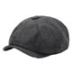 thumbnail image 1 of Minnieouse Gorra plana Baker adultos hombres boinas portátil al aire libre sombrero decorativo moda Casual ocio decoración algodón poliéster Sombreros Negro, 1 of 6