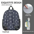 thumbnail image 5 of Anchors Nautical Student Backpack – Anchor Boat Sea Seaside Coastal Marine Waves Ocean Lighthouse Map Beach Tropical Summer Compass Coral Fishing Print, 5 of 6