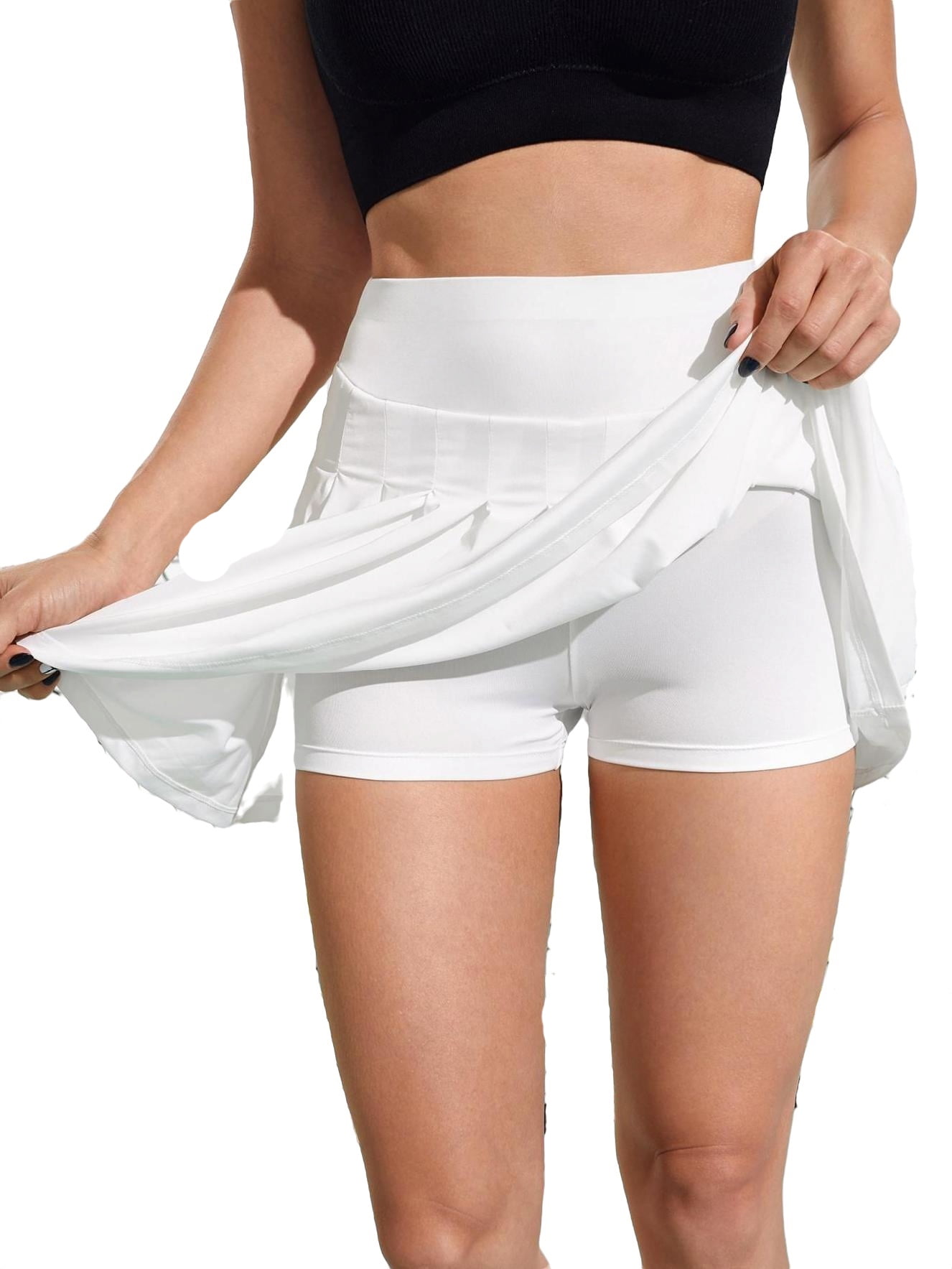 Womens Activewear Sports Skirts & Skorts Skort Solid Skirts & Skorts