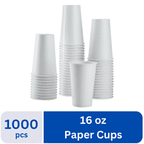 Karat Paper Cups [16oz - 1000 pcs] , White (C-KCP16W, 90mm)