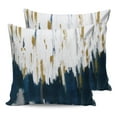 thumbnail image 7 of Outdoor Throw Pillow Cover Modern Abstractionism Color Art Waterproof Cushion Covers 2 Pack Navy Blue White Oil Painting Pillow Cases Home Decoration for Patio Garden Couch Sofa, 7 of 7