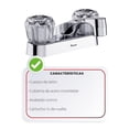 thumbnail image 3 of Mezcladora de 4” para Lavabo con Manerales Acrílicos, Primo Esencial, IUSA, 3 of 3
