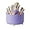 Purple, variant on ABPETE Large Capacity Makeup Brush Holder,360° Rotating Makeup Organizer,5 Slot Makeup Brushes Cup,for Vanity Decor,Bathroom Countertops,Desk Storage Container,Cosmetic Display cases(Purple)
