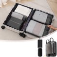 thumbnail image 1 of Travel Storage Bag Set Hand Carry Large Capacity Clothing Organizing Bag 5 Packing Cubes Set Mesh Travel Luggage Organizers With Laundry Bag, 1 of 6