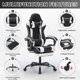 thumbnail image 5 of Silla de juego con reposapiés, silla de computadora ergonómica con reposacabezas y soporte lumbar, 5 of 5