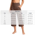 thumbnail image 3 of Cekizud Capris for Women with Pockets High Waisted Yoga Capris Straight Leg Casual Workout Cropped,Sizes S-3XL, 3 of 8
