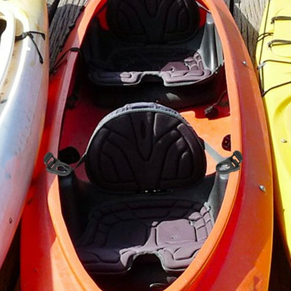 FESTFENDS Kayak Accessories 4Pcs Black Clip Style Paddleboard Seat Straps for Preventing Unwanted Movement