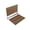 Teak, variant on Swcorp AC-AZ203MB 17 in. Saxon Teak Wall Mounted Folding Shower Seat in Matte Black