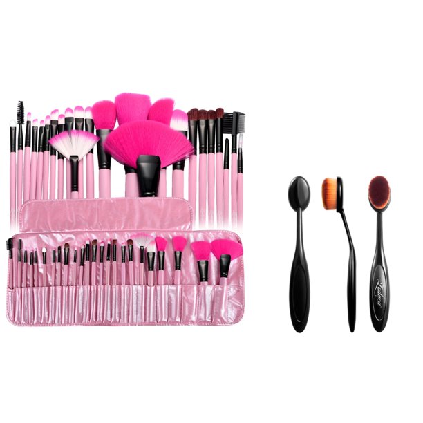 Zodaca 24Pcs Professional Makeup Brush Set Soft Powder ...