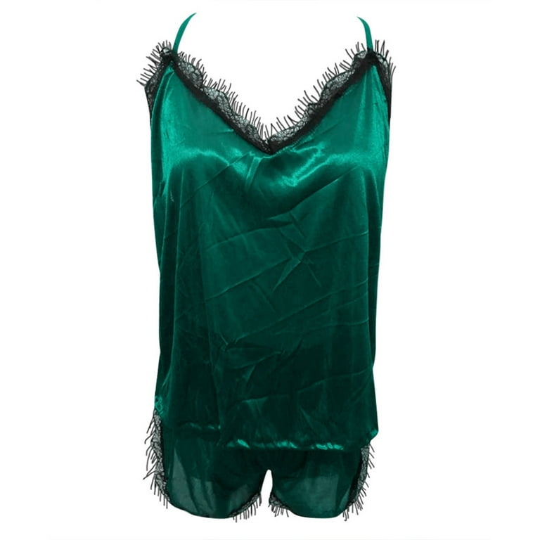 MRULIC lingerie for women New Fashion Bodysuit Jumpsuit Lace Satin