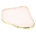 thumbnail image 4 of Shisuyan Natural Pink Crystal Coaster Delicate Crystal Coaster Decorative Golden Side Cup Mat, 4 of 8