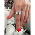 thumbnail image 2 of Kylie - Toi Et Moi Pear & Emerald Moissanite - Lab Diamond Engagement Ring, 2 of 5