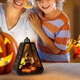 thumbnail image 2 of CoreLiving Halloween Lantern Decorative LED Halloween Lanterns with Warm Light for Porch Tabletop Indoor Halloween Decor Spooky Party Night Lamp, 2 of 10